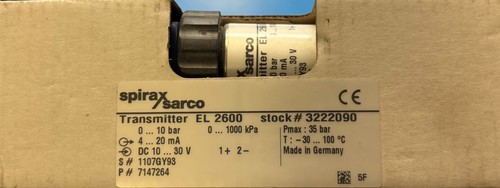 Spirax sarco transmitter - sarco,