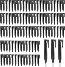 100x robotic lawnmower ground spikes hooks for boundary wire nails camping