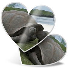 2 x Heart Stickers 10 cm -