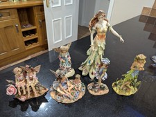 Bundle of 6 Faeries/Fairy by Christine Haworth Leonardo Collection ornaments. 