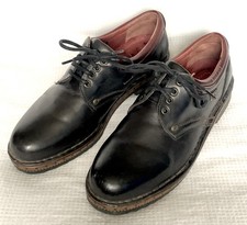 PIKOLINOS men's UK 9/EU 43 hand made LEATHER LACE-UP SHOES black/brown VGC