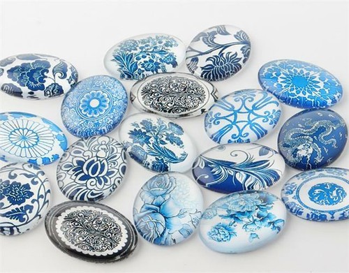 Oval printed clear - oval,