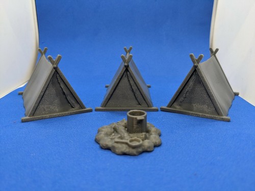 Viking tents camp - tents, set