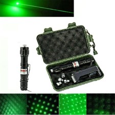532NM Green Laser Pointer Pen 1000M Rechargable Visible Beam Torche with Battery