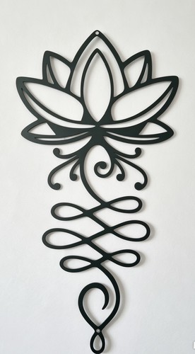 Wall art metal lotus - art, simple