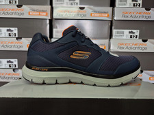 SKECHERS MENS TRAINERS BLUE MEMORY FOAM SOFT GYM WALK FLEX SKETCHERS SHOES SIZES