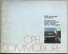 OPEL COMMODORE RANGE Car Sales Brochure Sept 1968 #OC 18-968/38E  COUPE Sedan GS
