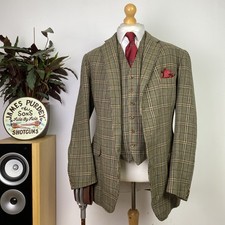 Bradbury & Barnes 38L BESPOKE Hacking Shooting Tweed Sporting Jacket + Waistcoat