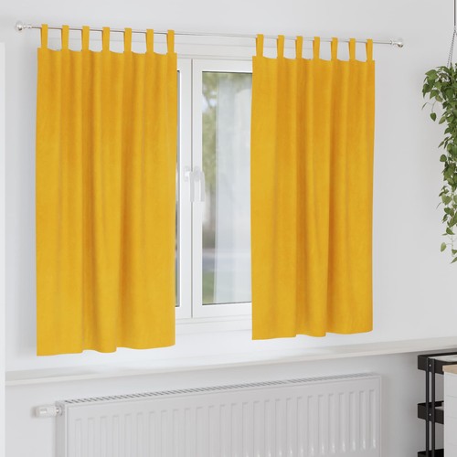 Vidaxl curtains pcs mustard - 2,