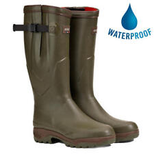 Aigle Parcours 2 ISO Mens Womens Neoprene Adjustable Wellies Boots Green