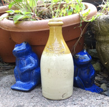 Antique Stoneware Bottle-H A