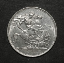 VICTORIA 1887 CROWN. CHOICE