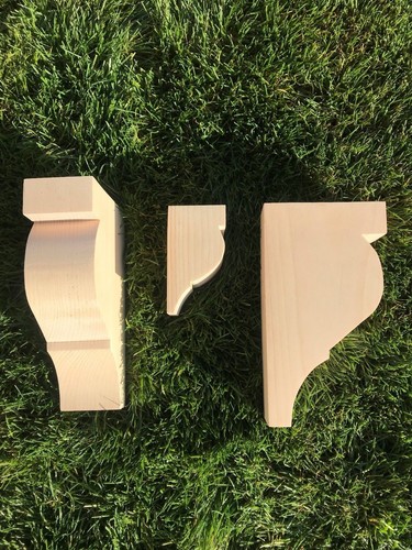 Wooden corbels shelf - 3,