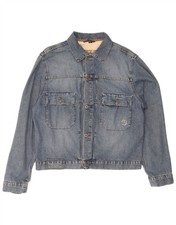 MURPHY & NYE Mens Denim Jacket UK 38 Medium Blue Cotton BV14