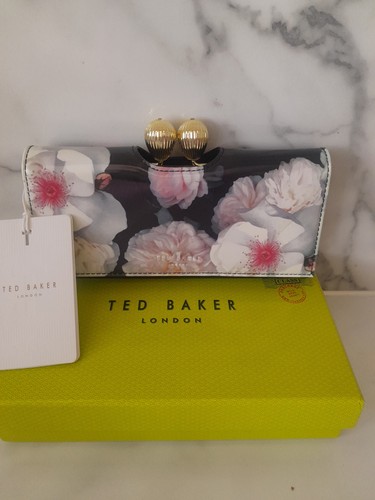 Ted baker black patent floral - black,