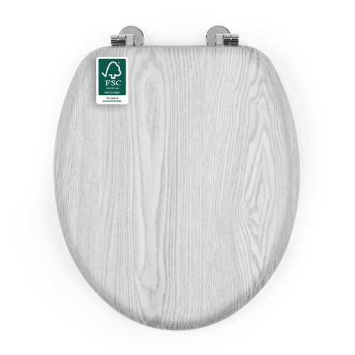Beldray grey toilet seat - grey,