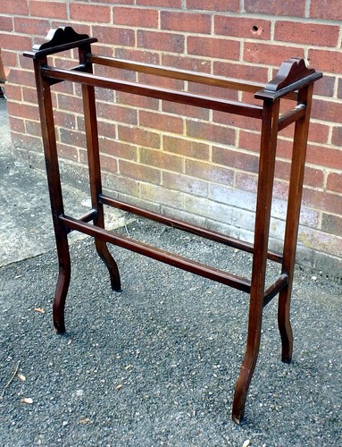 Antique solid walnut towel