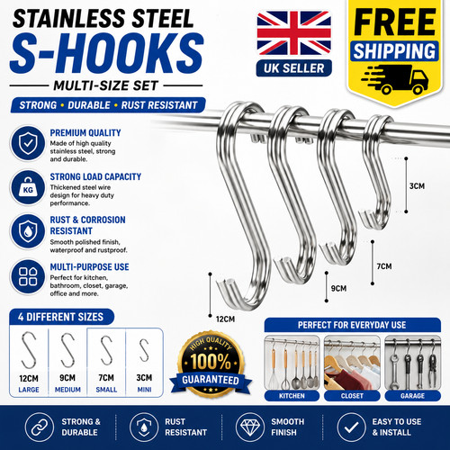 Hooks stainless steel - x, s