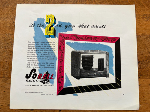 1946 colouful double - , sided