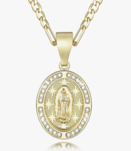 14k virgin mary pendant - 14k,