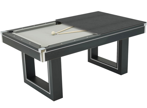 New 7ft black pool dining - new,