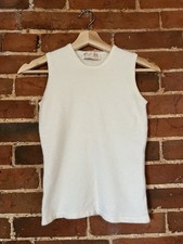 Pringle of Scotland Pure Cashmere Sleeveless Knit  Cream/Ivory – Size XS