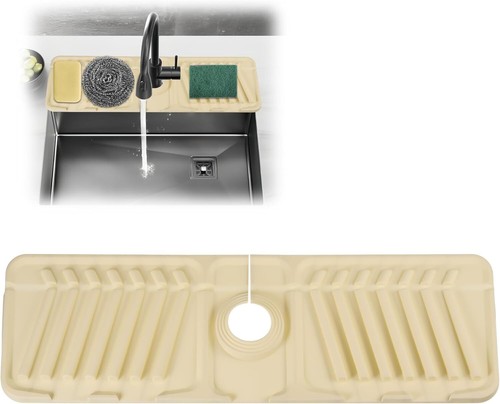 Tidy splash faucet guard beige - tidy,