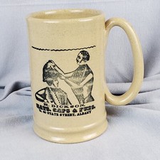 Pearsons Chesterfield Stoneware Pottery Mug England Dicksons Hats Fur Albany Vtg