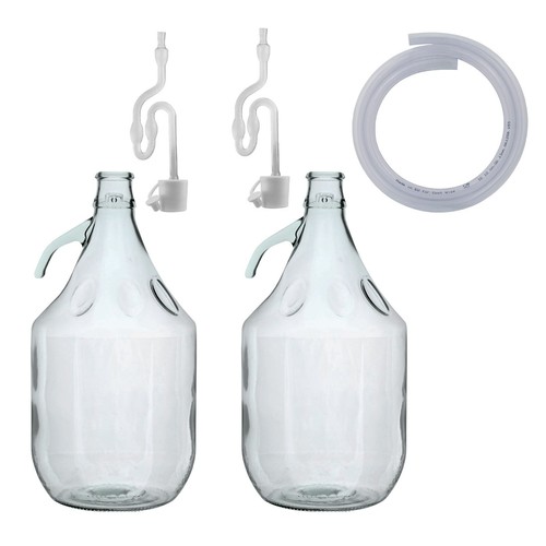 Demijohn glass with - demijohn,
