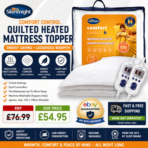 Silentnight quilted heated - quilted,