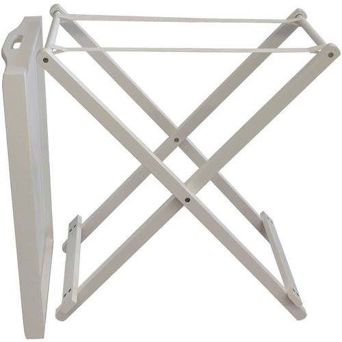 Folding white wooden portable - folding,
