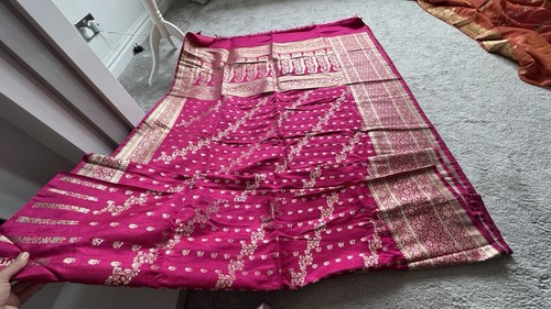 Pink gold silk very heavy - gold,