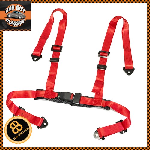 Point red racing seat belt - 4,