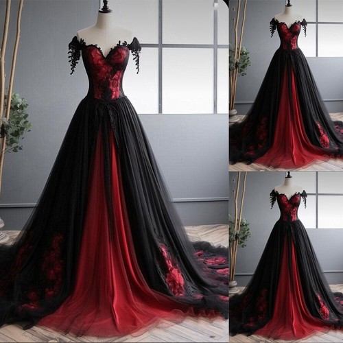 Black red gothic - black,