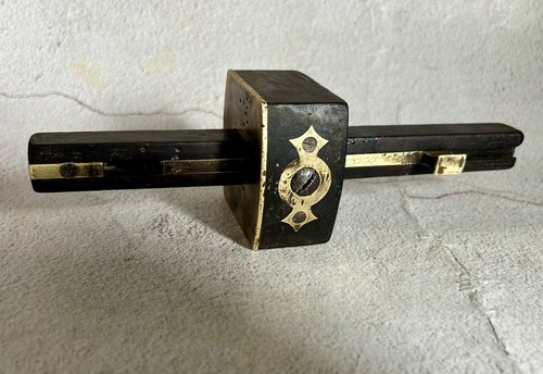 Antique mortise gauge wood - mortise, &