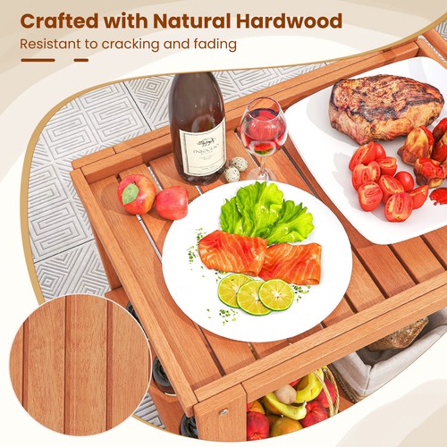Tier wooden bar - tier, rolling