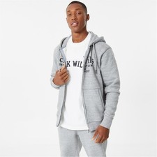 Jack Wills Pinebrook Graphic Zip Hoodie Mens Gents Hoody Hooded Top Full Length