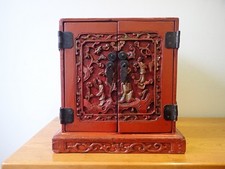 Chinese red lacquer table top