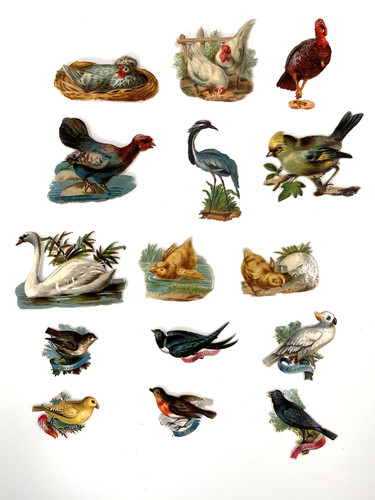 Victorian die cut scraps - die,