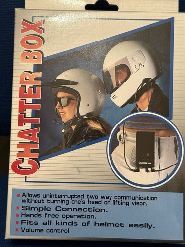 Chatter box motorbike - box, rider
