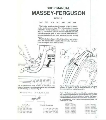 Massey ferguson 362 365 375 - ferguson,