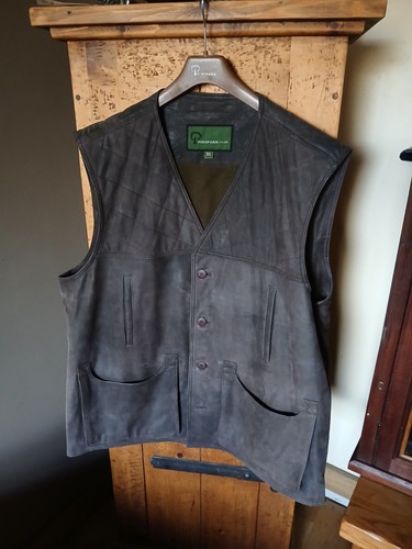 Leather shooting waistcoat - shooting,