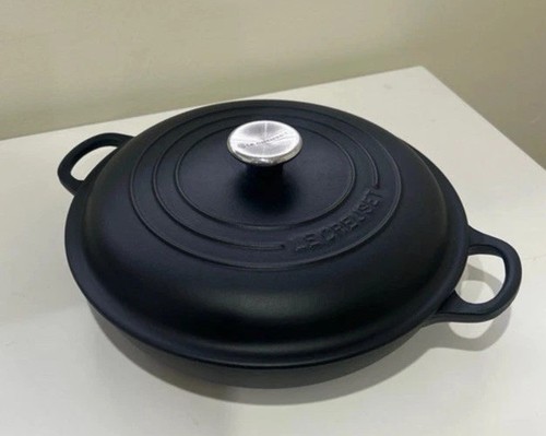 Creuset cast matte black - le,