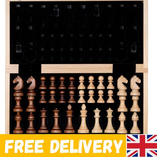 Inch wooden chess set - wooden,