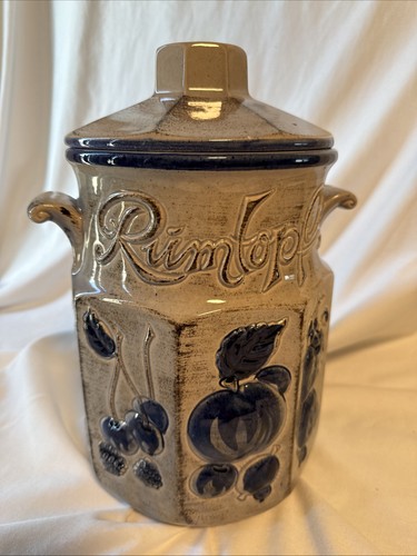 Rumtopf stoneware crock jar - stoneware,