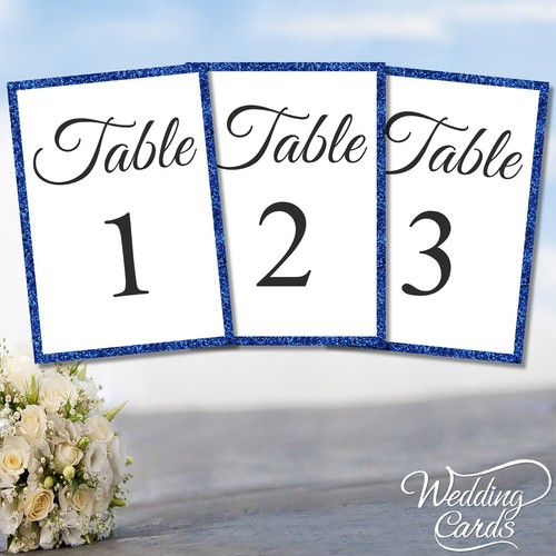 Wedding table number cards - wedding,