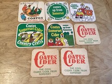 8 x Coates Cider Beermats