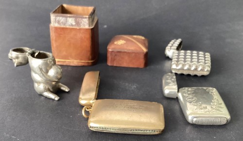 Antique vintage five vesta - &,