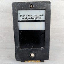 Pedestrian Crossing Wait Signal Traffic Light Mancave Sign Garage Lamp