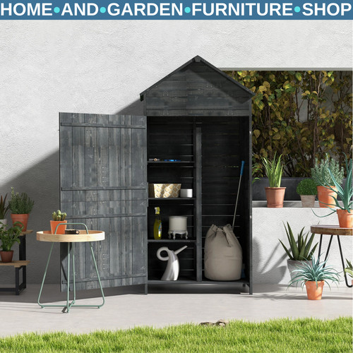Wooden garden shed - garden,